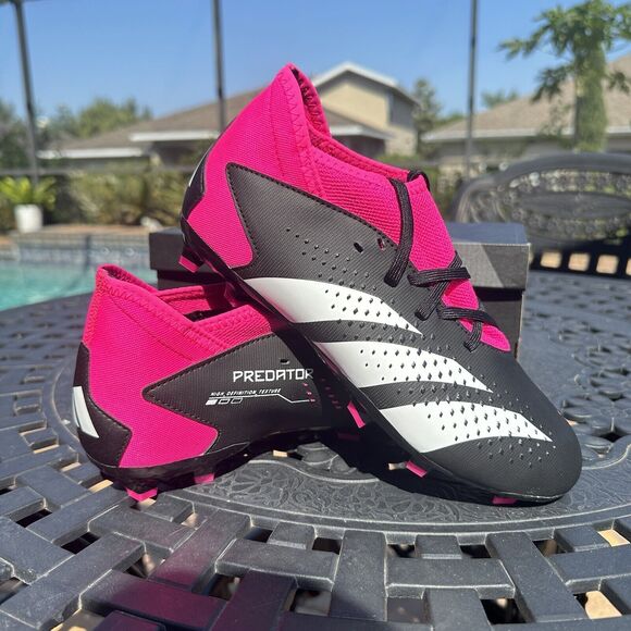 Adidas Predator Accuracy.3 FG Kid's Soccer Cleats Shoes Black GW4609 - Picture 14 of 15